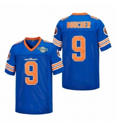 Men The Waterboy Jersey Bourbon Bowl Bobby Boucher 9 blue