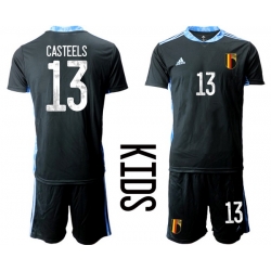 Kids Belgium Short Soccer Jerseys 005