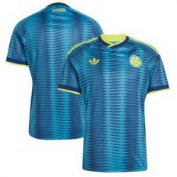 Youth Colombia Blank 2026 Away Replica Turquoise Jersey 1