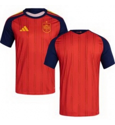 Youth 0 Spain Blank World Cup 2026 Away Replica Jersey   6
