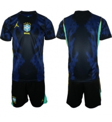 Men Brazil 2026 FIFA World Cup Blue Away Soccer Jersey BLANK Men Brazil 2026 FIFA World Cup Blue Away Soccer Jersey BLANK