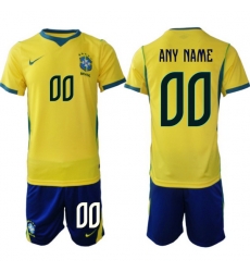 Men Brazil 2026 FIFA World Cup Yellow Home Soccer Jersey CUSTOM Men Brazil 2026 FIFA World Cup Yellow Home Soccer Jersey CUSTOM