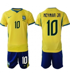 Men Brazil 2026 FIFA World Cup Yellow Home Soccer Jersey NEYMAR JR #10