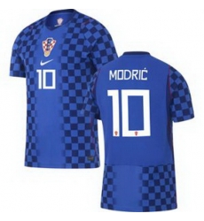 Men 10 Croatia Luka Modric Away Replica World Cup   2