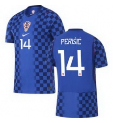 Men 14 Croatia Ivan Perisic Away Replica World Cup   2