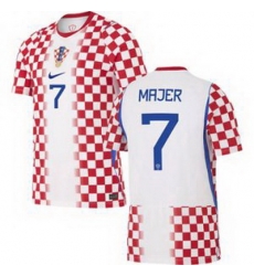 Men 7 Croatia Lovro Majer Away Replica World Cup   1