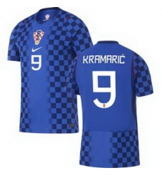 Men 9 Croatia Andrej Kramaric Away Replica World Cup   2