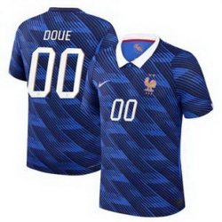 Men 00 Custom France Jersey   2