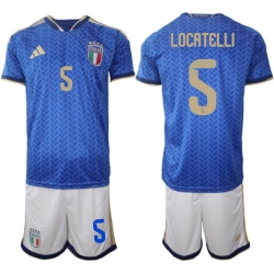 Italy Home Blue Soccer Jersey 0006