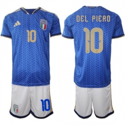 Italy Home Blue Soccer Jersey 0012