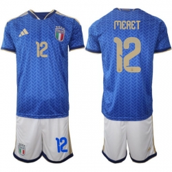 Italy Home Blue Soccer Jersey 0015