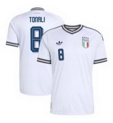 Men 8 Italy National Sandro Tonali 2026 White  3