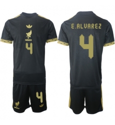 Men Mexico 2025 Soccer Jerseys BlackGold #4 E.ALVAREZ Men Mexico 2025 Soccer Jerseys BlackGold #4 E.ALVAREZ