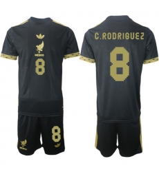 Men Mexico 2025 Soccer Jerseys BlackGold #8 C.RODRIGUEZ Men Mexico 2025 Soccer Jerseys BlackGold #8 C.RODRIGUEZ