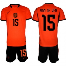 Men Netherlands 2026 Soccer Jerseys Orange #15 Micky van de Ven