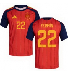Men 22 Spain Fermin Lopez World Cup 2026 Away Replica Jersey 1 Men 22 Spain Fermin Lopez World Cup 2026 Away Replica Jersey 1
