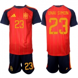 Spain 2026 FIFA World Cup Soccer Jersey Red #23 UNAI SIMON
