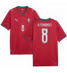 Men 8 Portugal Bruno Fernandes Home Replica Jersey 1 Men 8 Portugal Bruno Fernandes Home Replica Jersey 1