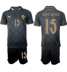 Portugal 2026 FIFA World Cup Soccer Jersey Black #15 JOAO NEVES