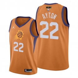 suns deandre ayton orange 2021 western conference champions jersey