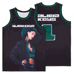 #1 ALICIA KEYS BASKETBALL JERSEY