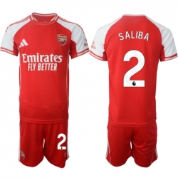 Men Arsenal 2026 Soccer Jerseys Red #2 SALIBA