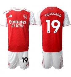 Men Arsenal 2026 Soccer Jerseys Red White #19 TROSSARD Men Arsenal 2026 Soccer Jerseys Red White #19 TROSSARD