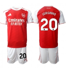 Men Arsenal 2026 Soccer Jerseys Red White #20 JORGINHO
