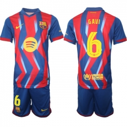 Men FC Barcelona 2026 Soccer Jerseys RedBlue #6 GAVI (2)