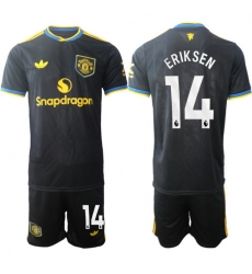 Men Manchester United 2026 Soccer Jerseys Black #14 ERIKSEN