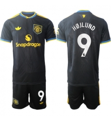 Men Manchester United 2026 Soccer Jerseys Black #9 HOJLUND Men Manchester United 2026 Soccer Jerseys Black #9 HOJLUND
