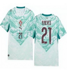 Women 21 Portugal Replica Ruben Neves Long Sleeve Away Jersey   1