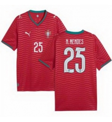 Women 25 Portugal Nuno Mendes Home Replica Jersey   1