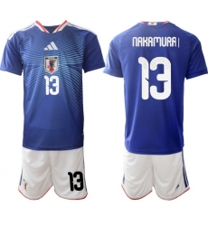 Japan 2026 FIFA World Cup Soccer Jersey Blue #13 NAKAMURA