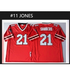 Men Atlanta Falcons #11 JONES Red Stitched Throwback Jersey Men Atlanta Falcons #11 JONES Red Stitched Throwback Jersey