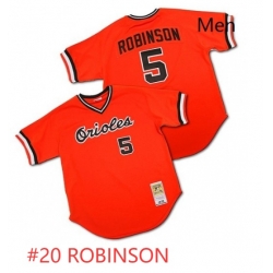 Men Orioles #20 ROBINSON Orange Jersey