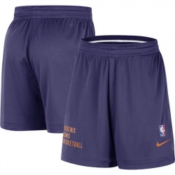 Men Phoenix Suns Purple On Court Practice Warmup Performance Shorts 