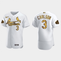 Men St.Louis Cardinals Dylan Carlson 2022 Mlb All Star Game White Gold Men Jersey