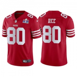 Men San Francisco 49ers 80 Jerry Rice 2022 New Scarlet Vapor Untouchable Stitched Football 2024 Super Bowl LVIII Jersey