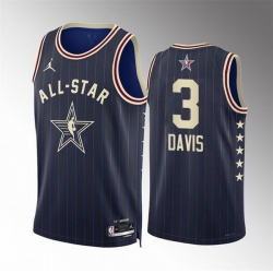 Men 2024 All Star 3 Anthony Davis Navy Stitched Basketball Jersey