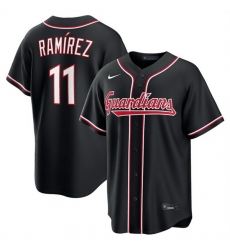 Men Cleveland Guardians 11 Jos%C3%A9 Ram%C3%ADrez 2026 Fashion Replica Black Out Stitched Baseball Jersey Men Cleveland Guardians 11 Jos%C3%A9 Ram%C3%ADrez 2026 Fashion Replica Black Out Stitched Baseball Jersey