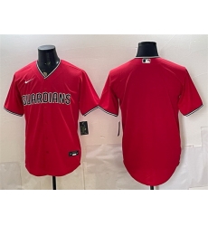 Men Cleveland Guardians Blank Red Cool Base Stitched Baseball Jersey Men Cleveland Guardians Blank Red Cool Base Stitched Baseball Jersey