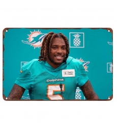 Miami Dolphins Aluminum Sign 12x8 Inch Jalen Ramsey 001