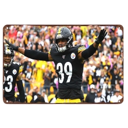 Pittsburgh Steelers Aluminum Sign 12x8 Inch Minkah Fitzpatrick 001