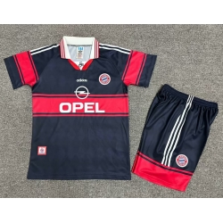 Youth Retro Soccer Jerseys Bayern Navy