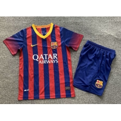 Youth Retro Soccer Jerseys FC Barcelona 13 14