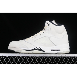 AIR JORDAN 5 RETRO SAIL BLACK LIGHT OREWOOD BROWN COCONUT MILK FN7405 100