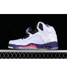 AIR JORDAN 5 WHITE BEL PURPLE WHITE BLACK GREEN DB3335 100