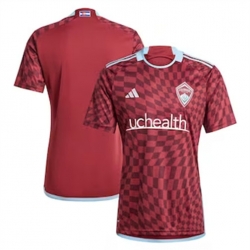 Men Colorado Rapids Blank 2024 25 Home Replica Red