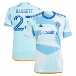 Men Colorado Rapids Colorado Rapidse Bassett 2024 25 Away Replica Light Blue